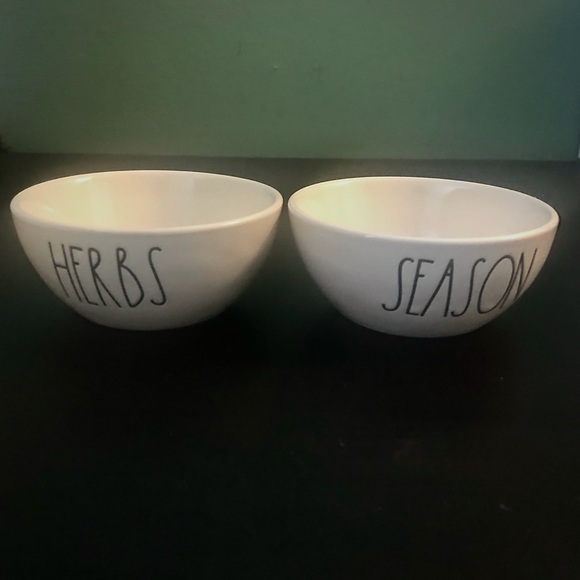 Set of two Rae Dunn Seasoning Herb Small Bowls - Picture 2 of 7